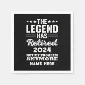 Gepersonaliseerd pensioen De legende is met pensio Servet (Voorkant)