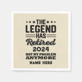 Gepersonaliseerd pensioen De legende is met pensio Servet (Voorkant)