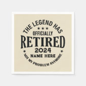 Gepersonaliseerd pensioen De legende is met pensio Servet (Voorkant)