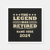 Gepersonaliseerd pensioen De legende is met pensio Servet (Voorkant)