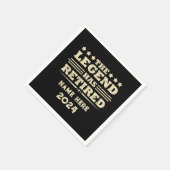 Gepersonaliseerd pensioen De legende is met pensio Servet (Hoek)