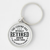 Gepersonaliseerd pensioen De legende is met pensio Sleutelhanger (Voorkant)