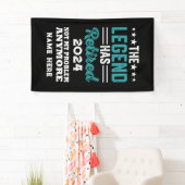 Gepersonaliseerd pensioen De legende is met pensio Spandoek (Insitu)