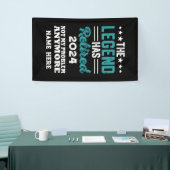 Gepersonaliseerd pensioen De legende is met pensio Spandoek (Beurs)