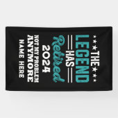 Gepersonaliseerd pensioen De legende is met pensio Spandoek (Horizontaal)