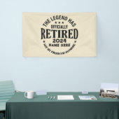 Gepersonaliseerd pensioen De legende is met pensio Spandoek (Beurs)