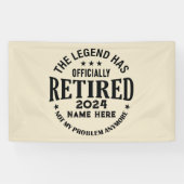 Gepersonaliseerd pensioen De legende is met pensio Spandoek (Horizontaal)