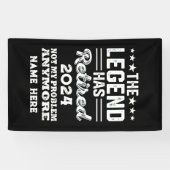 Gepersonaliseerd pensioen De legende is met pensio Spandoek (Horizontaal)