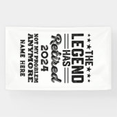 Gepersonaliseerd pensioen De legende is met pensio Spandoek (Horizontaal)