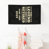 Gepersonaliseerd pensioen De legende is met pensio Spandoek (Insitu)