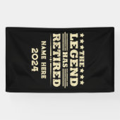 Gepersonaliseerd pensioen De legende is met pensio Spandoek (Horizontaal)