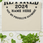 Gepersonaliseerd pensioen De legende is met pensio Theedoek (Gevouwen)