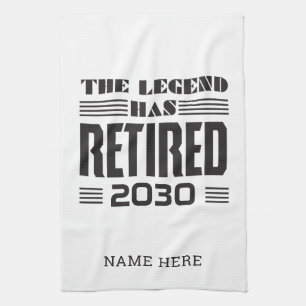 Gepersonaliseerd Pensioen De Legende Is Met Pensio Theedoek