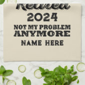 Gepersonaliseerd pensioen De legende is met pensio Theedoek (Gevouwen)