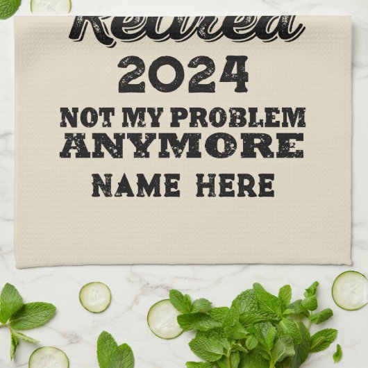 Gepersonaliseerd pensioen De legende is met pensio Theedoek (Gevouwen)