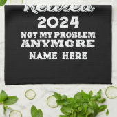 Gepersonaliseerd pensioen De legende is met pensio Theedoek (Gevouwen)