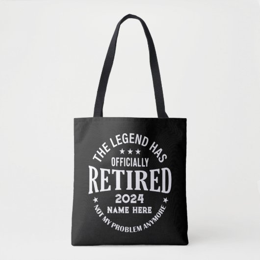 Gepersonaliseerd pensioen De legende is met pensio Tote Bag (Voorkant)