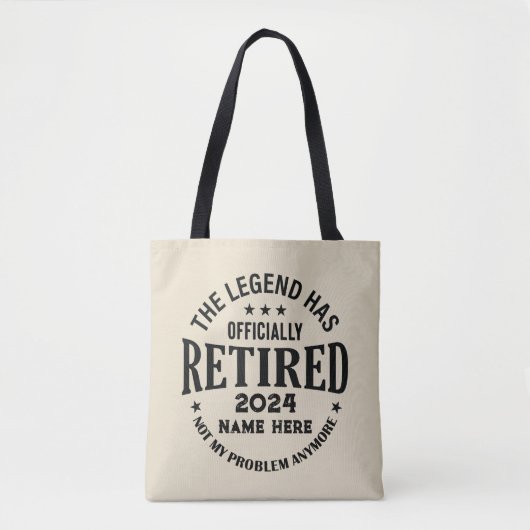 Gepersonaliseerd pensioen De legende is met pensio Tote Bag (Voorkant)