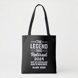 Gepersonaliseerd pensioen De legende is met pensio Tote Bag
