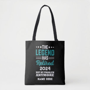 Gepersonaliseerd pensioen De legende is met pensio Tote Bag