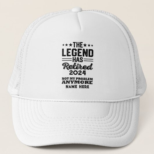 Gepersonaliseerd pensioen De legende is met pensio Trucker Pet (Voorkant)