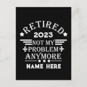 Gepersonaliseerd pensioen niet meer mijn probleem briefkaart (Voorkant)