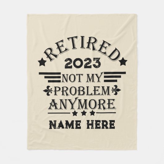Gepersonaliseerd pensioen niet meer mijn probleem fleece deken (Voorkant)