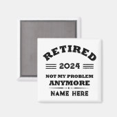 Gepersonaliseerd pensioen niet meer mijn probleem magneet (Voorkant / Achterkant)