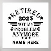 Gepersonaliseerd pensioen niet meer mijn probleem poster (Voorkant)