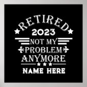 Gepersonaliseerd pensioen niet meer mijn probleem poster (Voorkant)