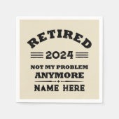 Gepersonaliseerd pensioen niet meer mijn probleem servet (Voorkant)