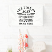 Gepersonaliseerd pensioen niet meer mijn probleem spandoek (Insitu)