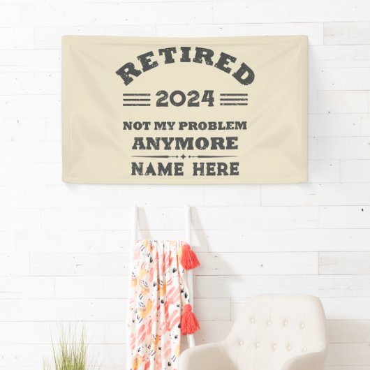 Gepersonaliseerd pensioen niet meer mijn probleem spandoek (Insitu)