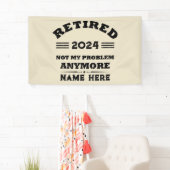 Gepersonaliseerd pensioen niet meer mijn probleem spandoek (Insitu)