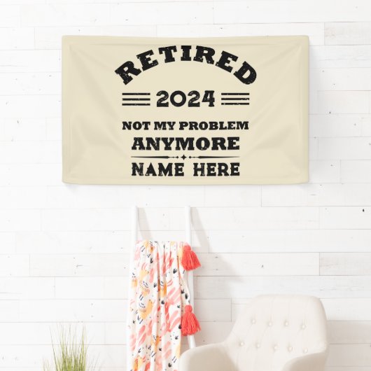 Gepersonaliseerd pensioen niet meer mijn probleem spandoek (Insitu)