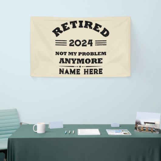 Gepersonaliseerd pensioen niet meer mijn probleem spandoek (Beurs)