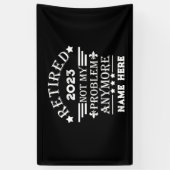 Gepersonaliseerd pensioen niet meer mijn probleem spandoek (Verticaal)