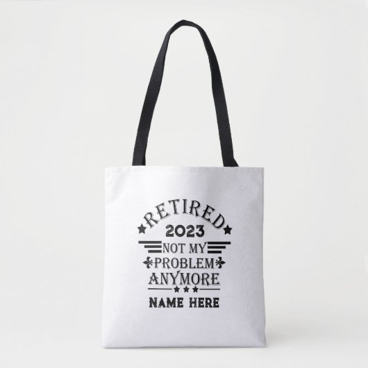 Gepersonaliseerd pensioen niet meer mijn probleem tote bag (Voorkant)