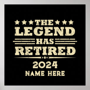 Gepersonaliseerd pensioen The Legend is met pensio Poster