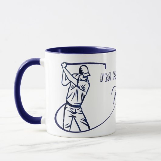 Gepersonaliseerd pensioencadeau voor een golfer mok (Links)