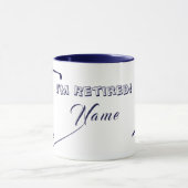 Gepersonaliseerd pensioencadeau voor een golfer mok (Midden)