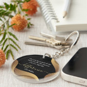 Gepersonaliseerd pensioengeschenk voor werknemersh sleutelhanger (Voorkant Rechts)