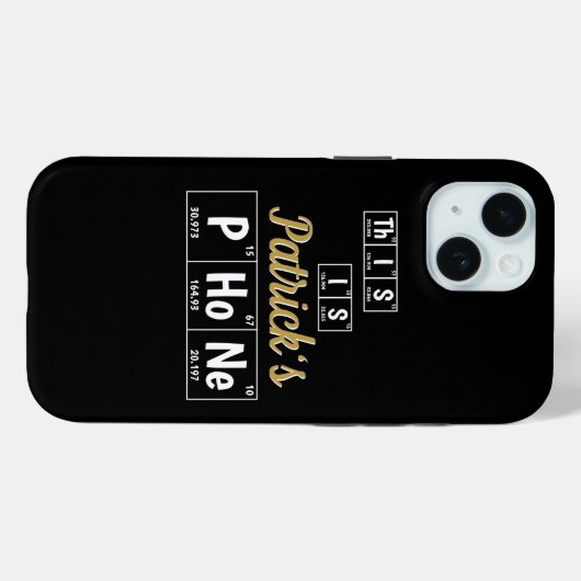 Gepersonaliseerd periodiek overzicht van elementen Case-Mate iPhone case (Achterkant (horizontaal))