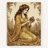 Gepersonaliseerd Persephone Affirmaties Journaal Notitieboek (Voorkant)