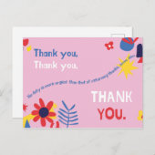 Gepersonaliseerd - Persoonlijk Citaat Dank u Briefkaart (Voorkant / Achterkant)