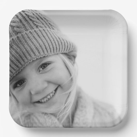 Gepersonaliseerd persoonlijke Creëer Uw eigen foto Papieren Bordje (Voorkant)