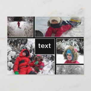 Gepersonaliseerd persoonlijke patches vierkanten l briefkaart