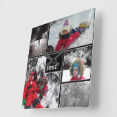 Gepersonaliseerd persoonlijke patches vierkanten l vierkante klok (Hoek)