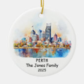 Gepersonaliseerd Perth Ornament, Australië Keramisch Ornament (Voorkant)