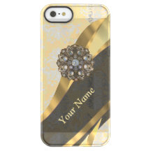 Gepersonaliseerd perzik  damast patroon